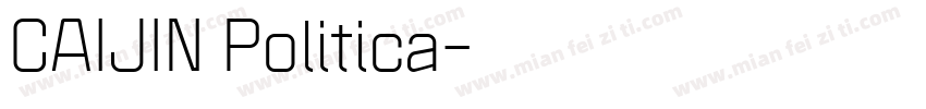CAIJIN Politica字体转换